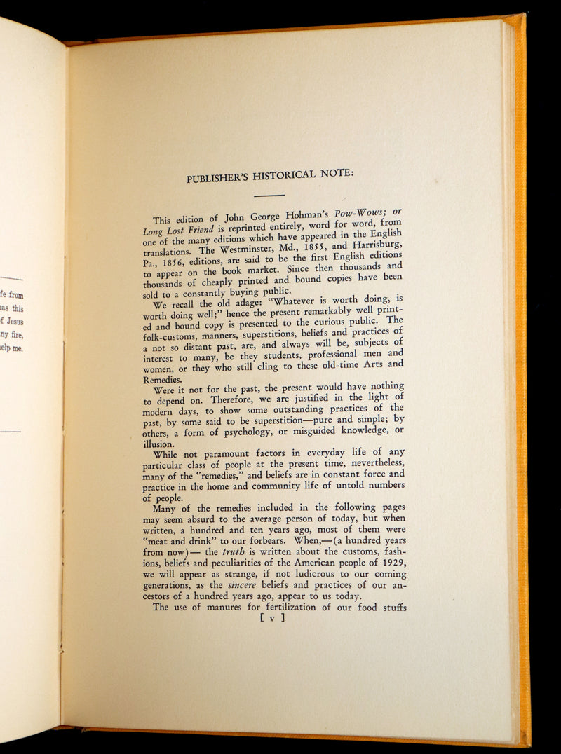 1929 Scarce Limited First Edition - The Pow-Wow and the Witch Murder Trial