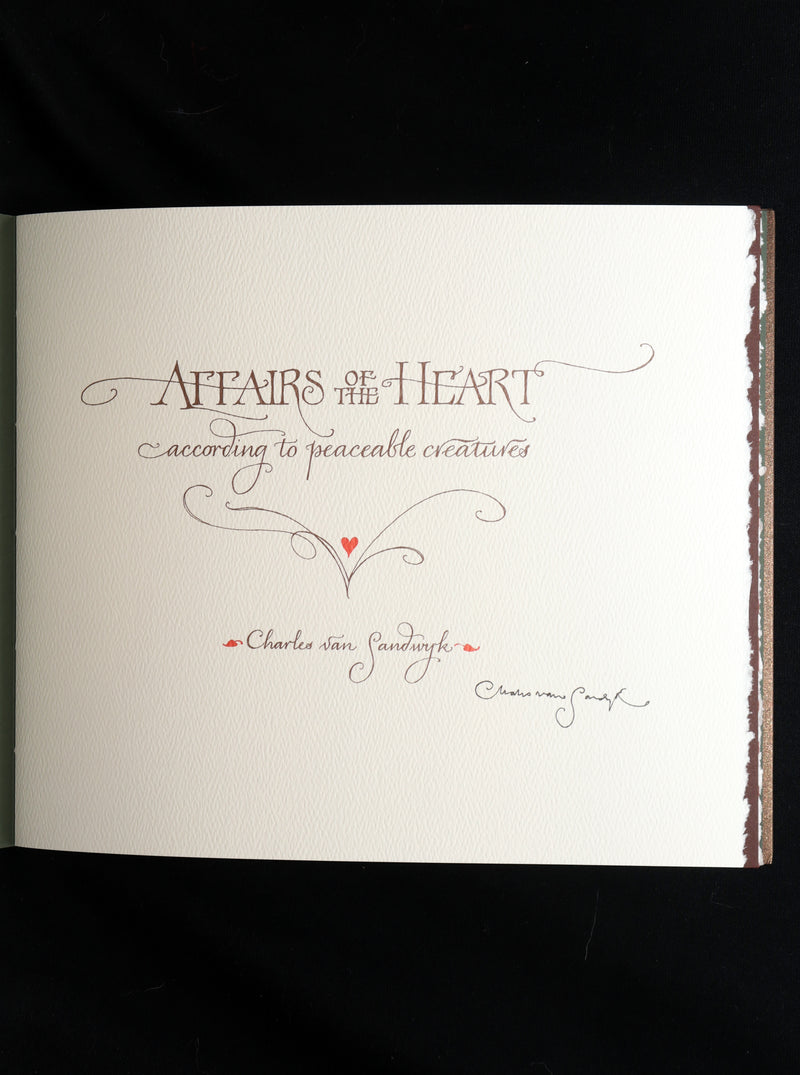 2019 Rare Signed Book - Affairs Of The Heart by Charles van Sandwyk