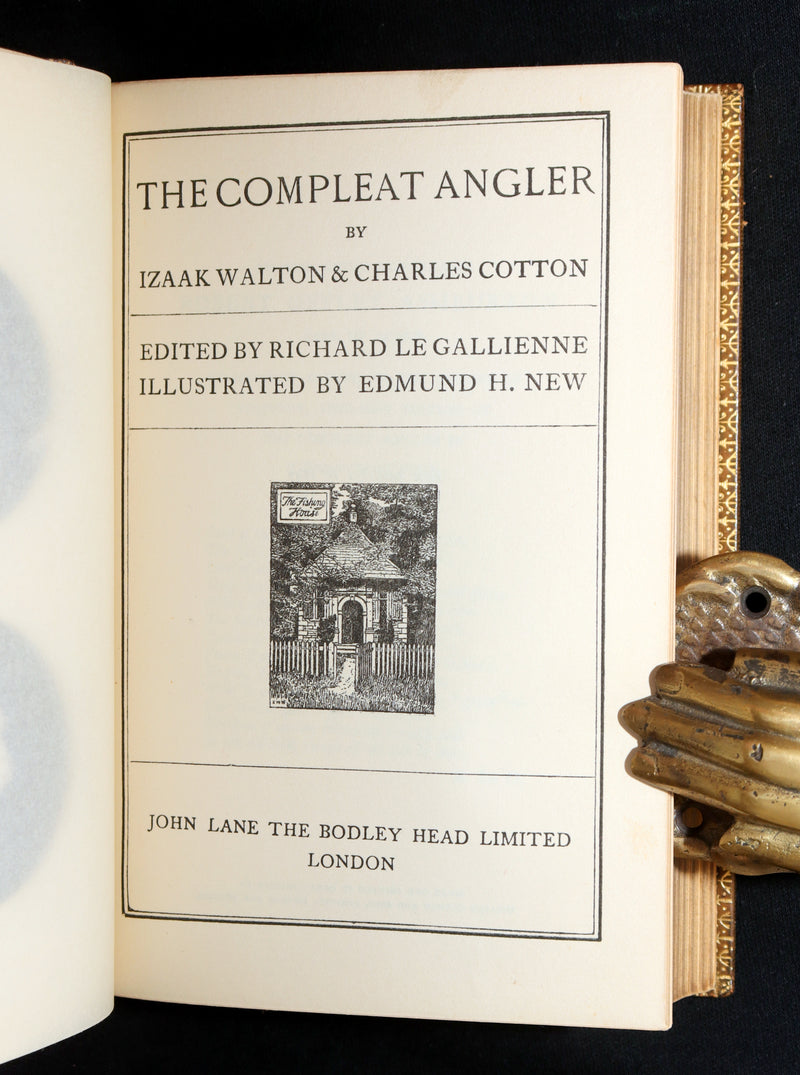 1926 Rare Luxurious Binding by Riviere - The Compleat Angler