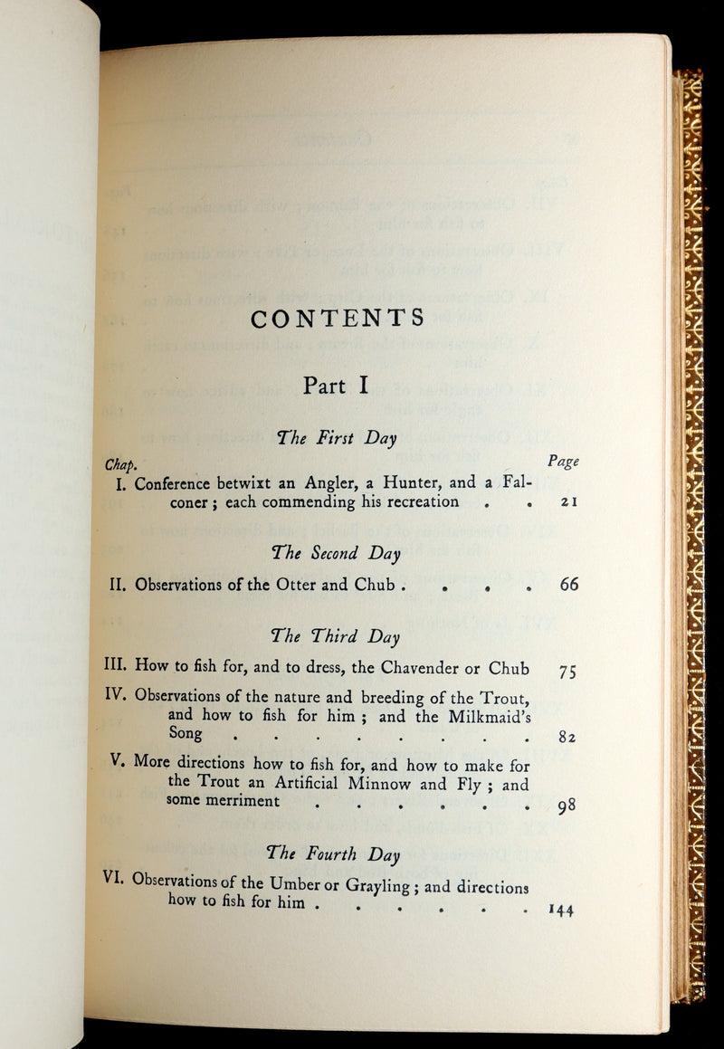 1926 Rare Luxurious Binding by Riviere - The Compleat Angler