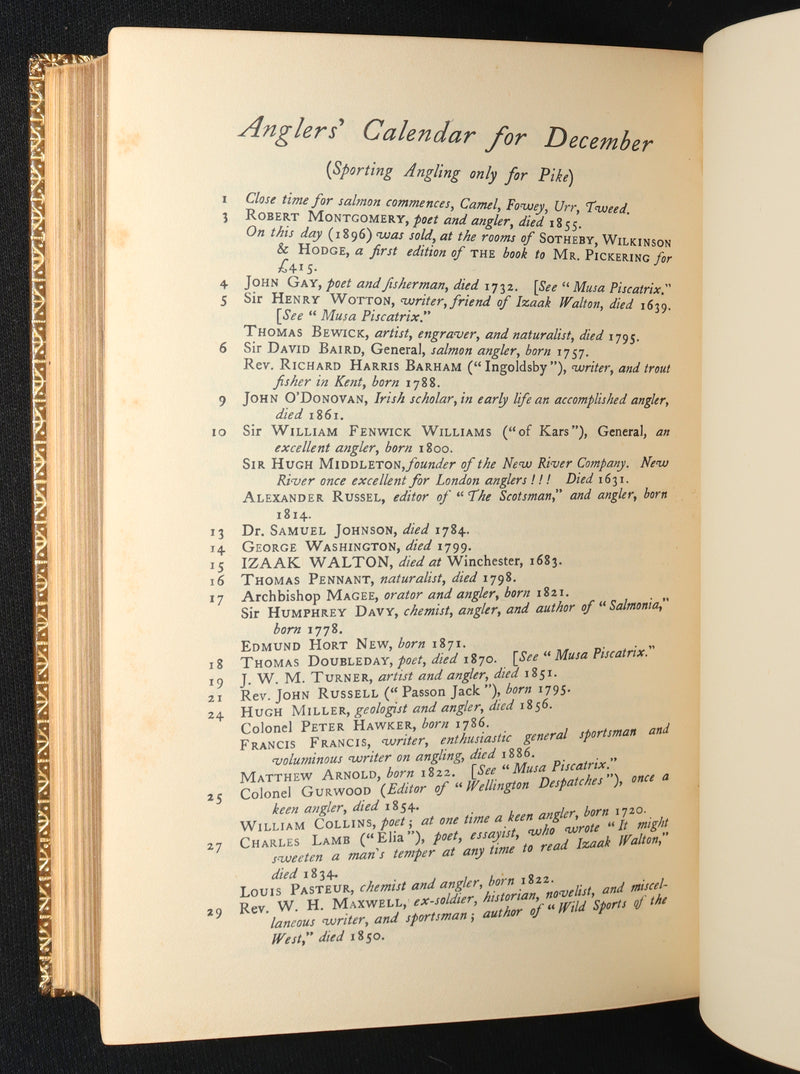 1926 Rare Luxurious Binding by Riviere - The Compleat Angler