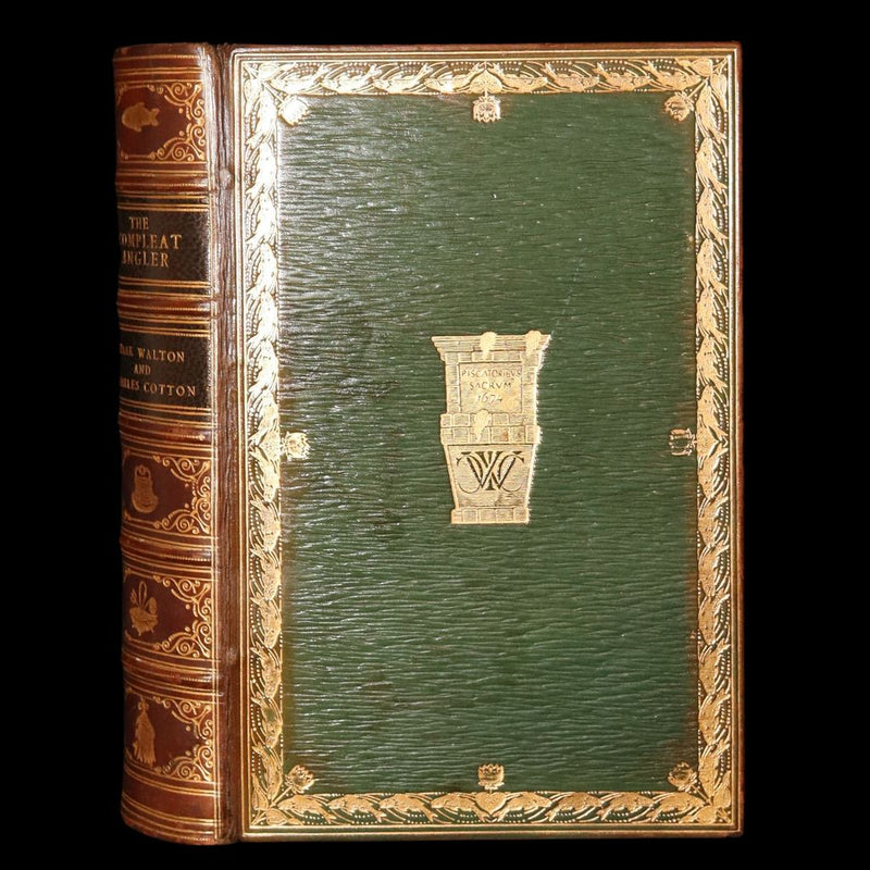 1926 Rare Luxurious Binding by Riviere - The Compleat Angler