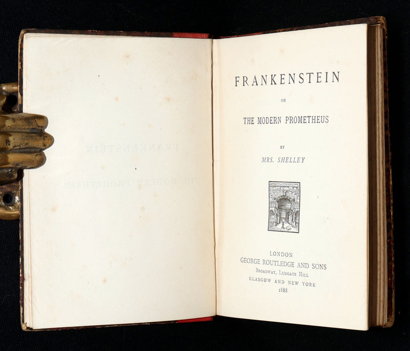 1888 Rare Book - Frankenstein or, The Modern Prometheus by Mary Shelley