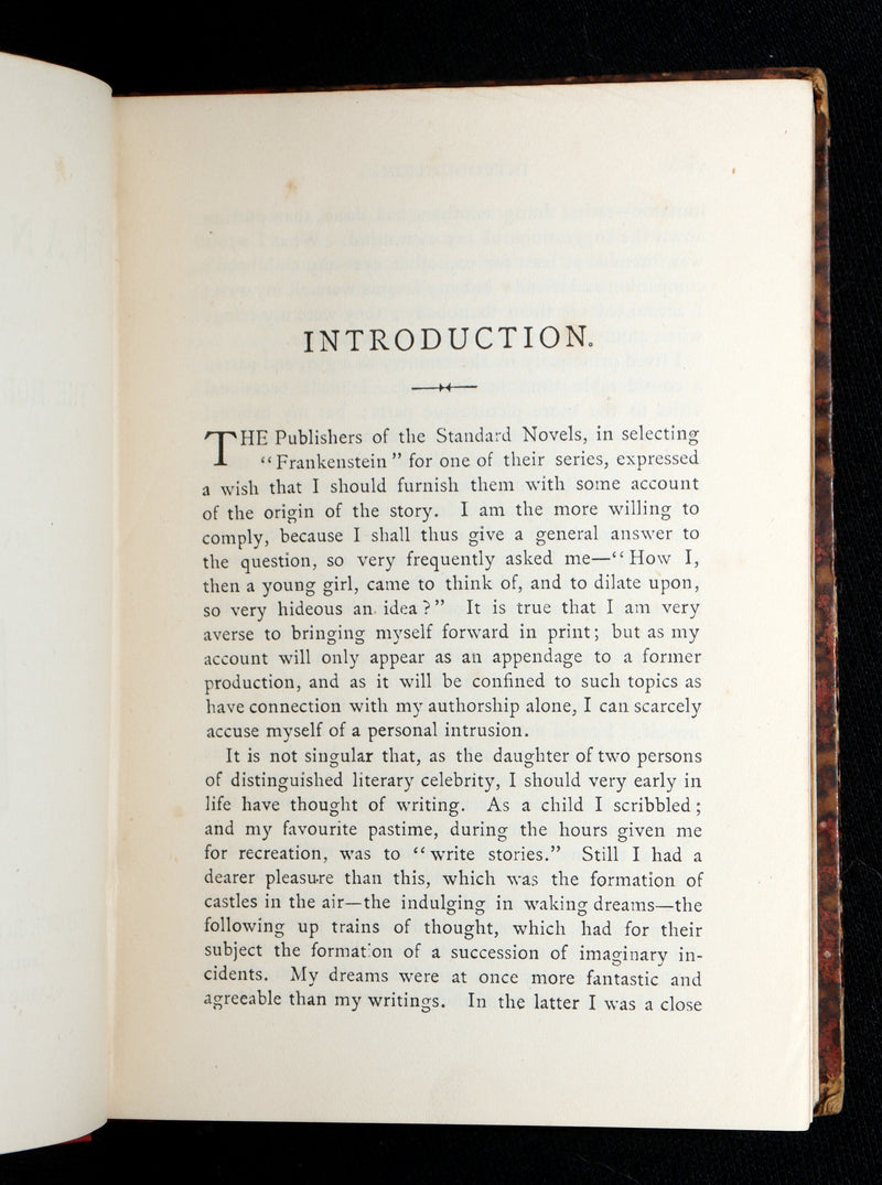 1888 Rare Book - Frankenstein or, The Modern Prometheus by Mary Shelley