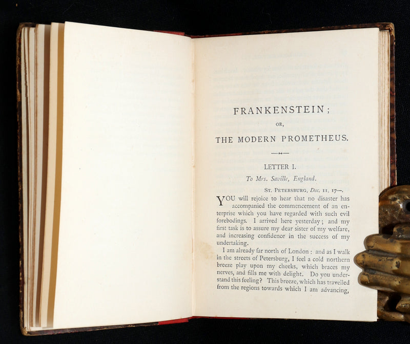 1888 Rare Book - Frankenstein or, The Modern Prometheus by Mary Shelley