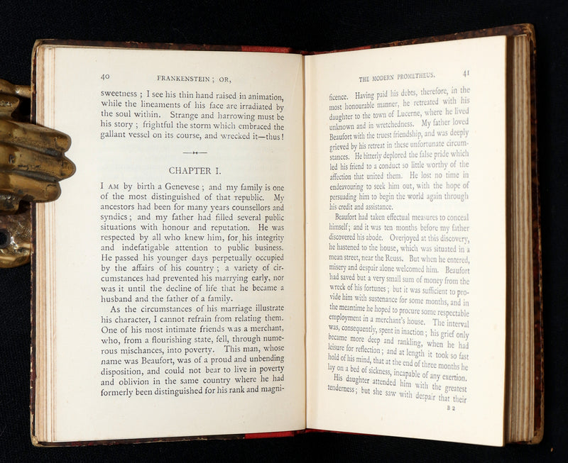 1888 Rare Book - Frankenstein or, The Modern Prometheus by Mary Shelley