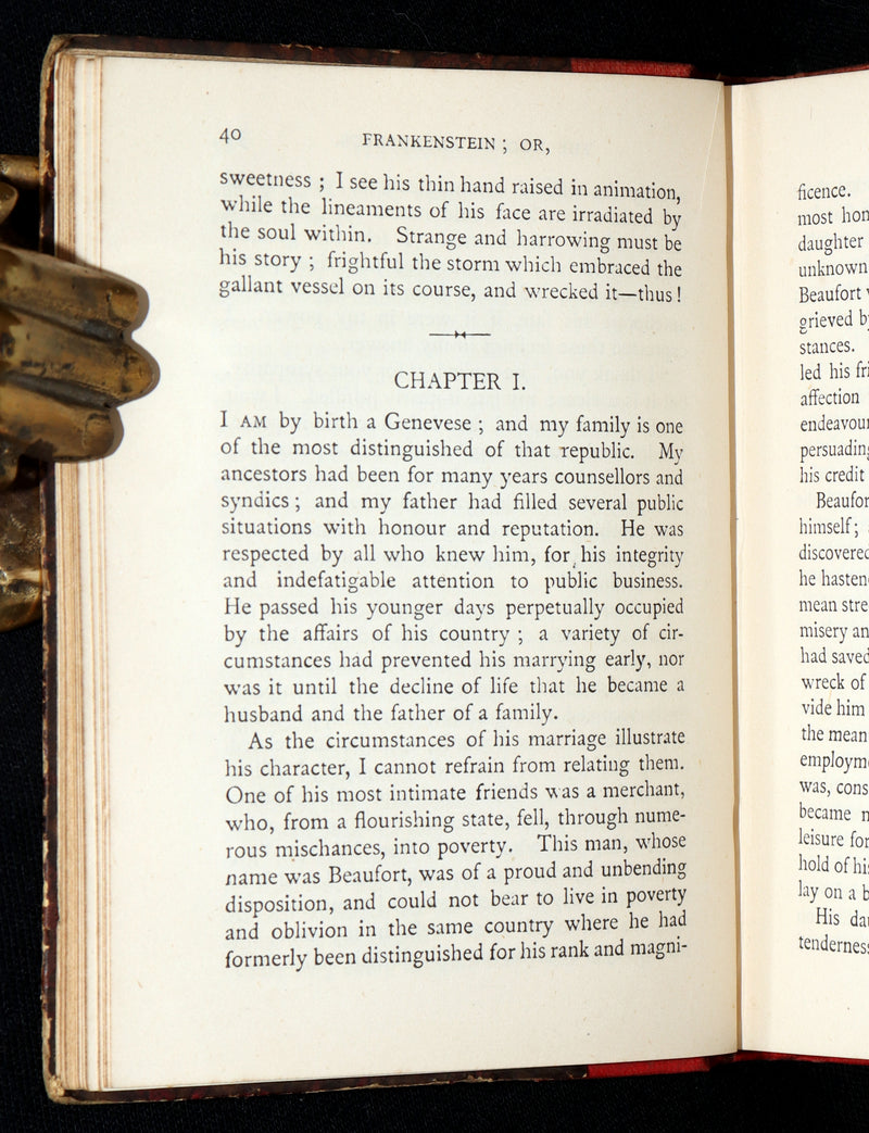 1888 Rare Book - Frankenstein or, The Modern Prometheus by Mary Shelley