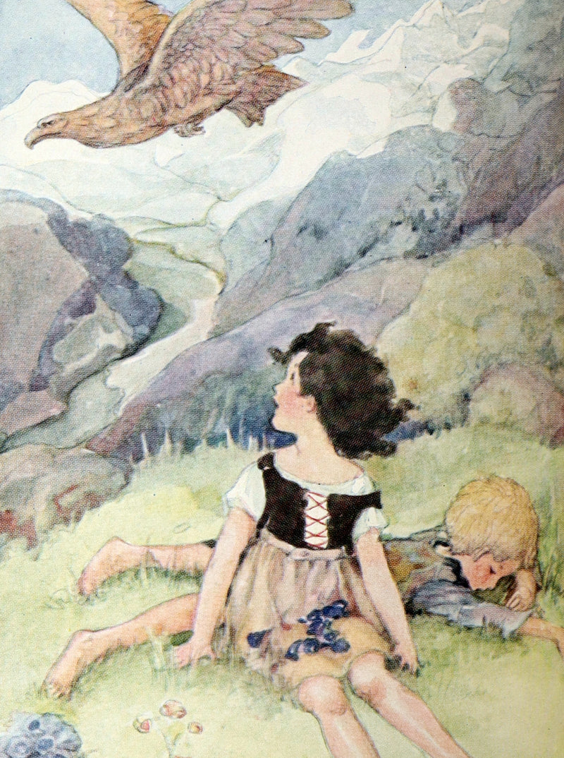 1923 First Anne Anderson Illustrated Edition - Heidi by Johanna Spyri