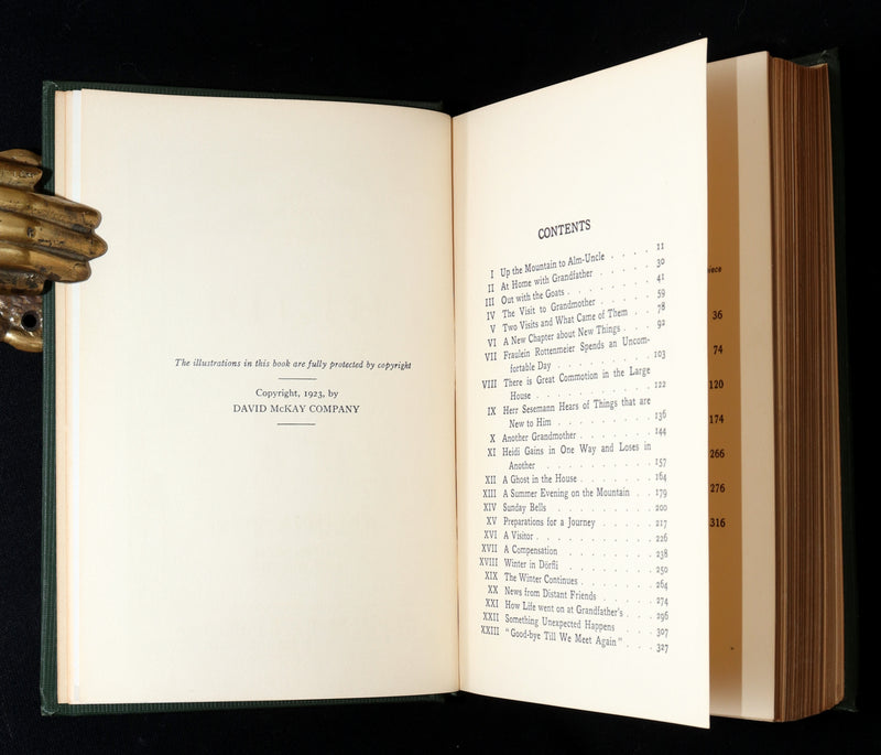 1923 First Anne Anderson Illustrated Edition - Heidi by Johanna Spyri