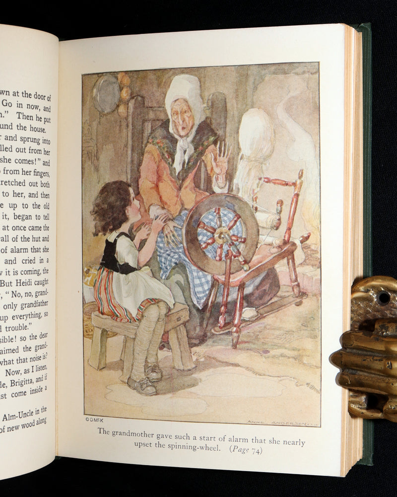 1923 First Anne Anderson Illustrated Edition - Heidi by Johanna Spyri