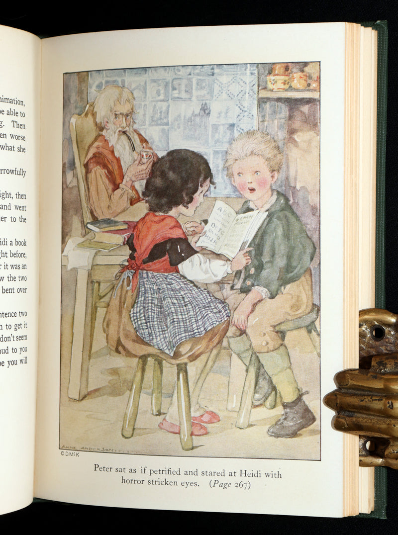 1923 First Anne Anderson Illustrated Edition - Heidi by Johanna Spyri