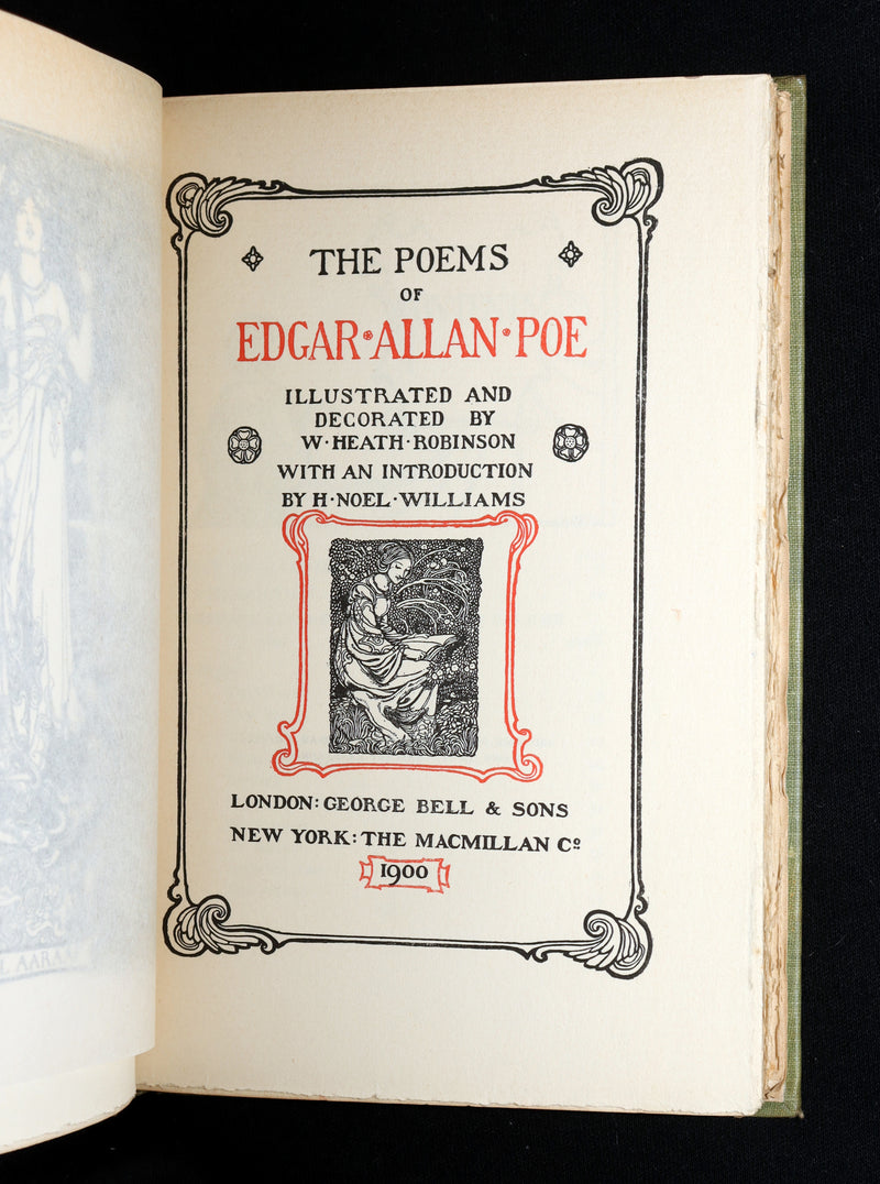 1900 First W. Heath Robinson illustrated Edition - The Poems of Edgar Allan Poe