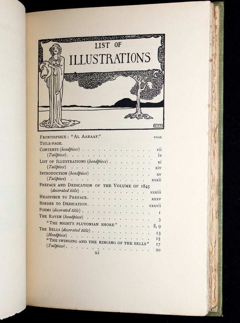 1900 First W. Heath Robinson illustrated Edition - The Poems of Edgar Allan Poe