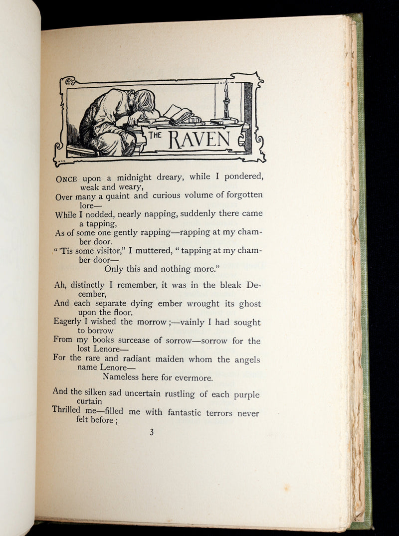 1900 First W. Heath Robinson illustrated Edition - The Poems of Edgar Allan Poe