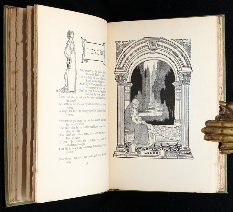 1900 First W. Heath Robinson illustrated Edition - The Poems of Edgar Allan Poe