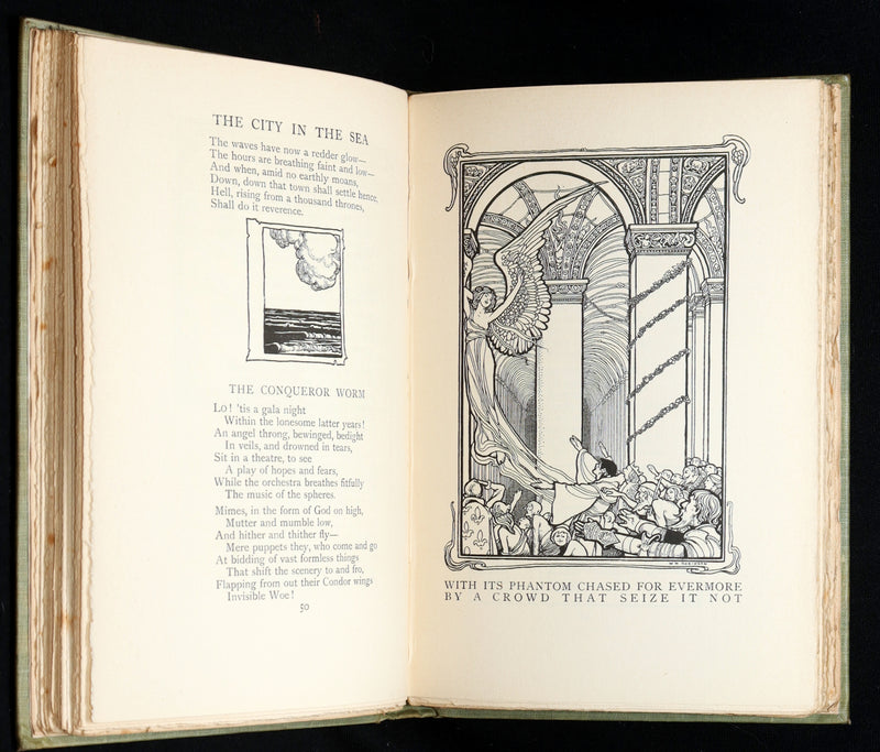 1900 First W. Heath Robinson illustrated Edition - The Poems of Edgar Allan Poe