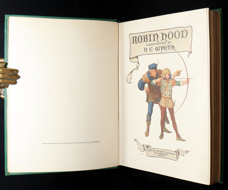 1917 First illustrated Edition by N.C. Wyeth - Robin Hood