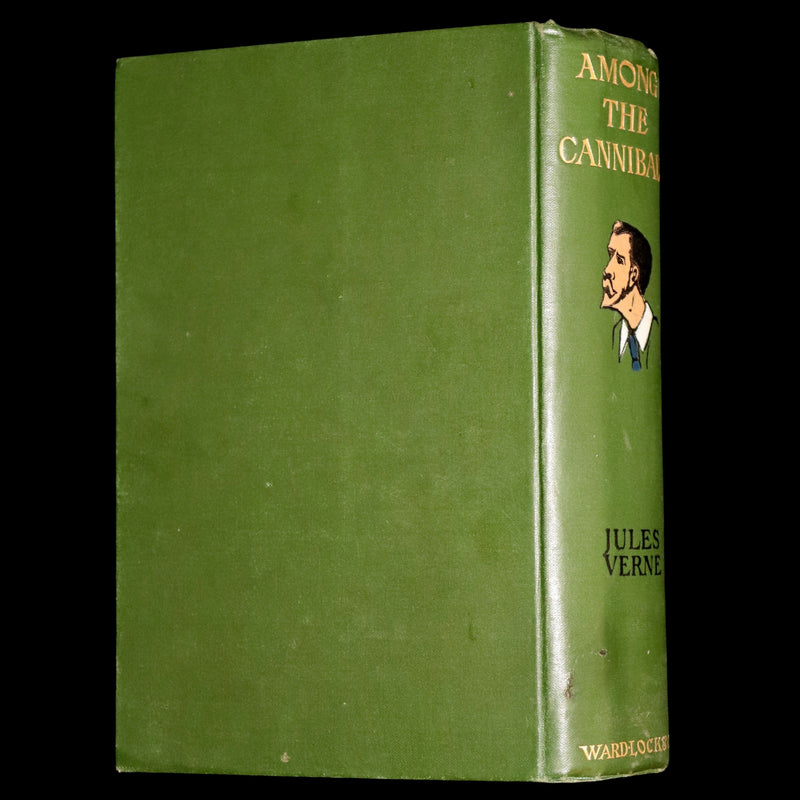 1890 Rare Book - Among the Cannibals and The Mysterious Document by Jules Verne