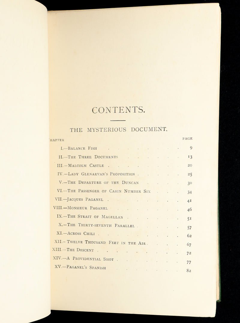 1890 Rare Book - Among the Cannibals and The Mysterious Document by Jules Verne