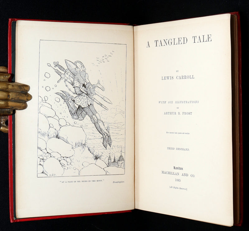 1885 Rare Book - A Tangled Tale by Lewis Carroll, illustrated by Arthur B. Frost