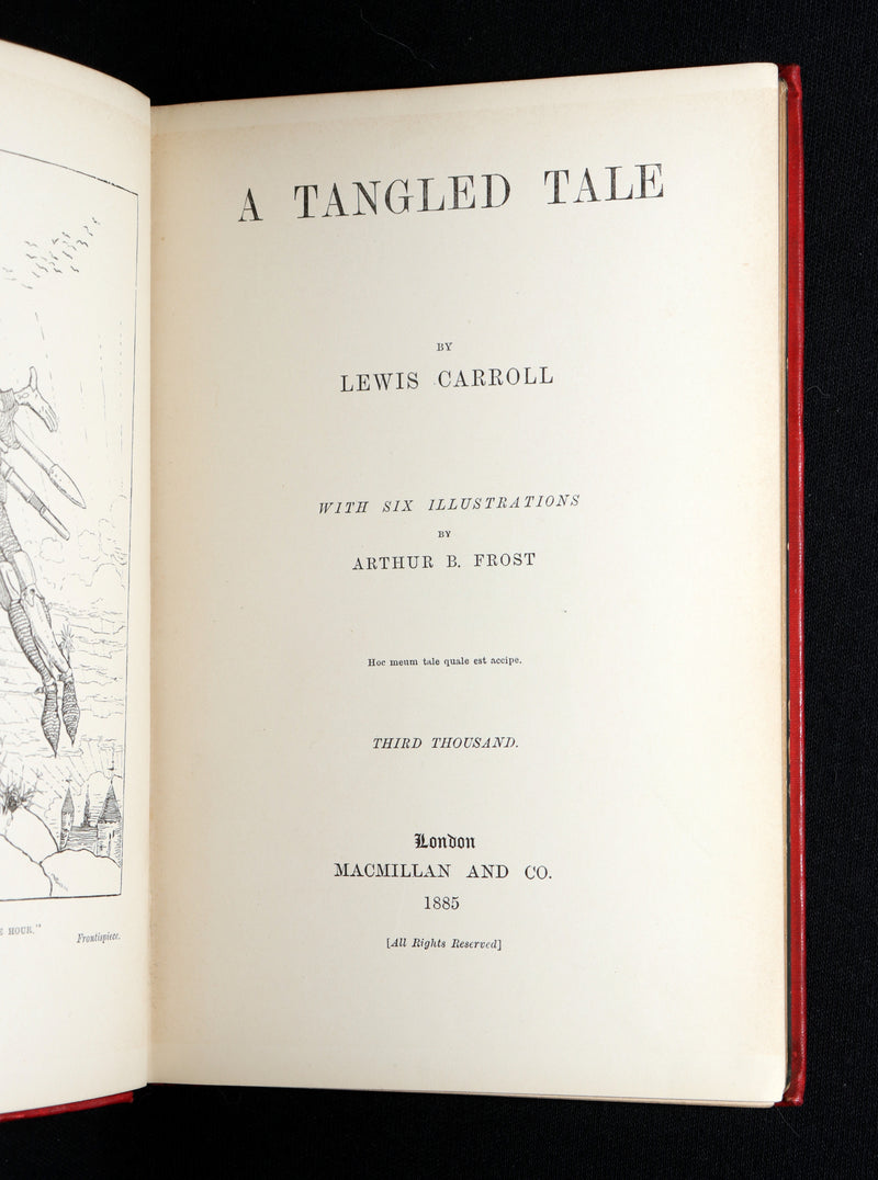 1885 Rare Book - A Tangled Tale by Lewis Carroll, illustrated by Arthur B. Frost