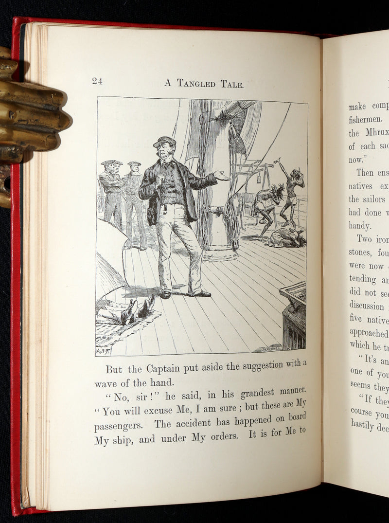 1885 Rare Book - A Tangled Tale by Lewis Carroll, illustrated by Arthur B. Frost