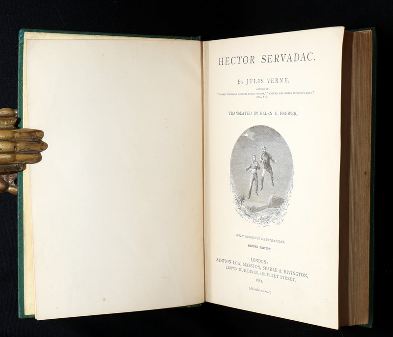 1881 Rare Second Edition - Hector Servadac The Career of a Comet by Jules Verne