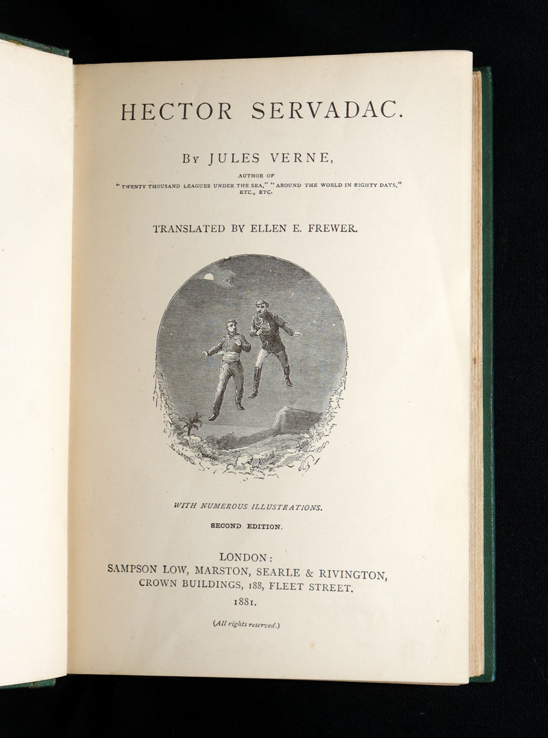 1881 Rare Second Edition - Hector Servadac The Career of a Comet by Jules Verne
