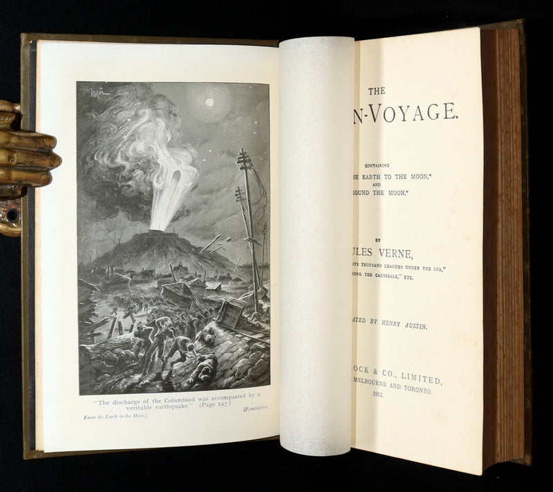 1912 Jules Verne -The Moon Voyage, From the Earth to the Moon and Round the Moon
