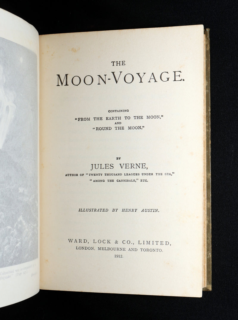 1912 Jules Verne -The Moon Voyage, From the Earth to the Moon and Round the Moon