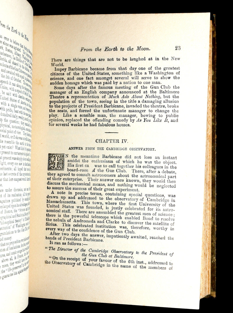 1912 Jules Verne -The Moon Voyage, From the Earth to the Moon and Round the Moon