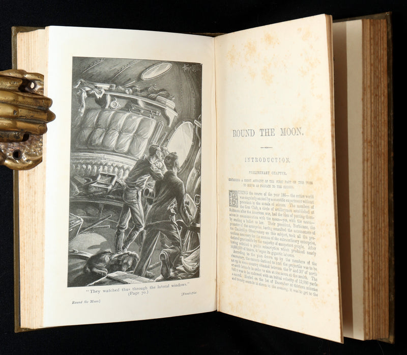 1912 Jules Verne -The Moon Voyage, From the Earth to the Moon and Round the Moon