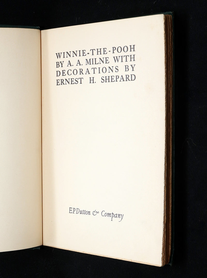 1926 Rare First Edition - Winnie-The-Pooh Illustrated by Ernest Shepard