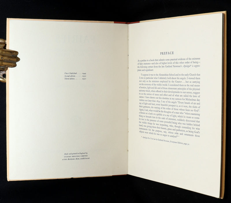 1957 Rare Book - Fairies, The Cottingley Photographs by Edward L. Gardner