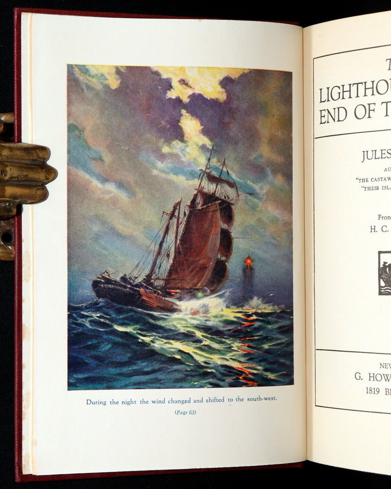1924 Rare First US Edition - Jules Verne, The Lighthouse at the End of the World