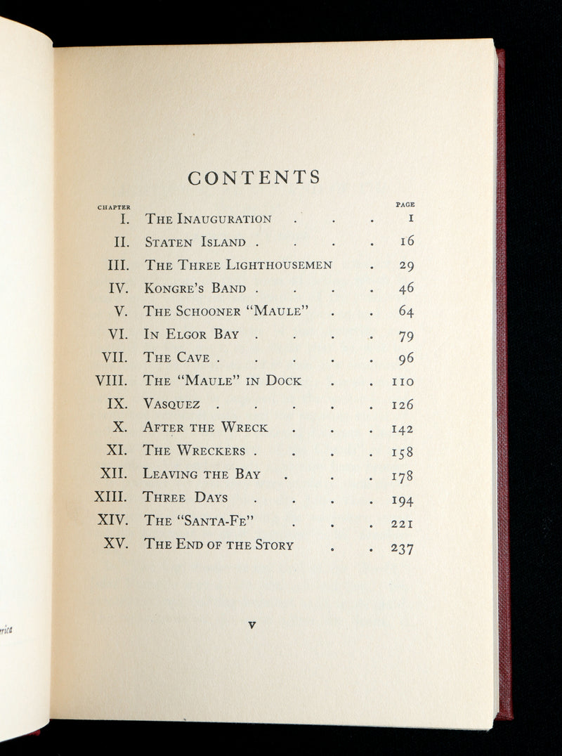 1924 Rare First US Edition - Jules Verne, The Lighthouse at the End of the World