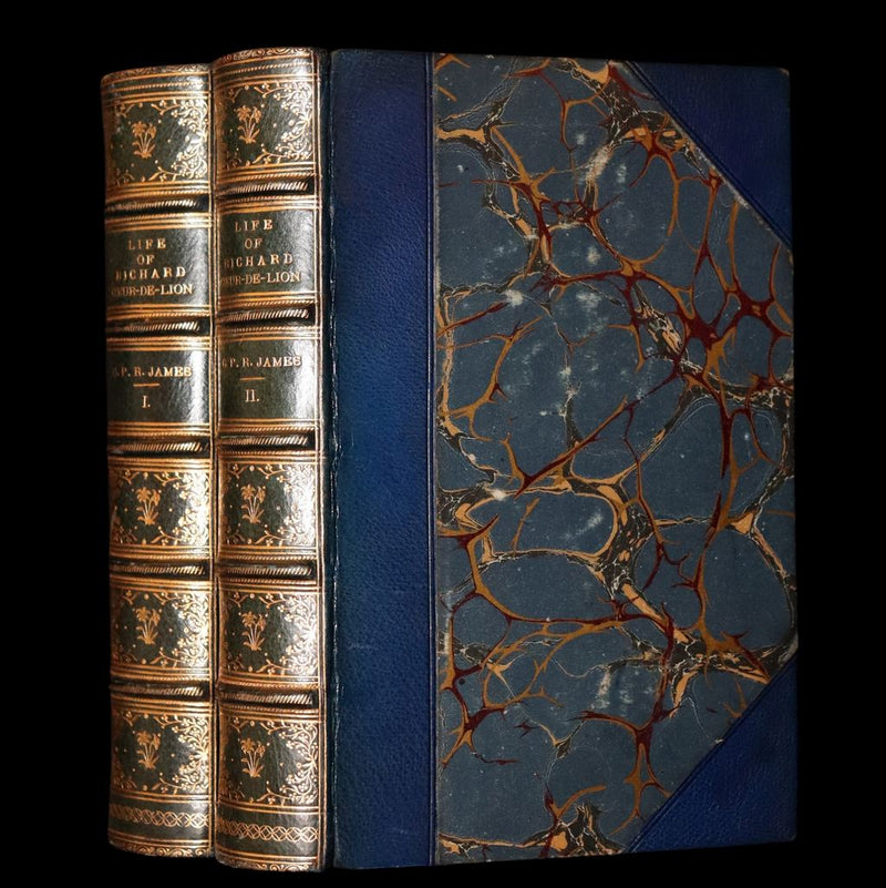 1854 Rare Book Set - History of the Life of Richard Cœur-de-Lion King of England