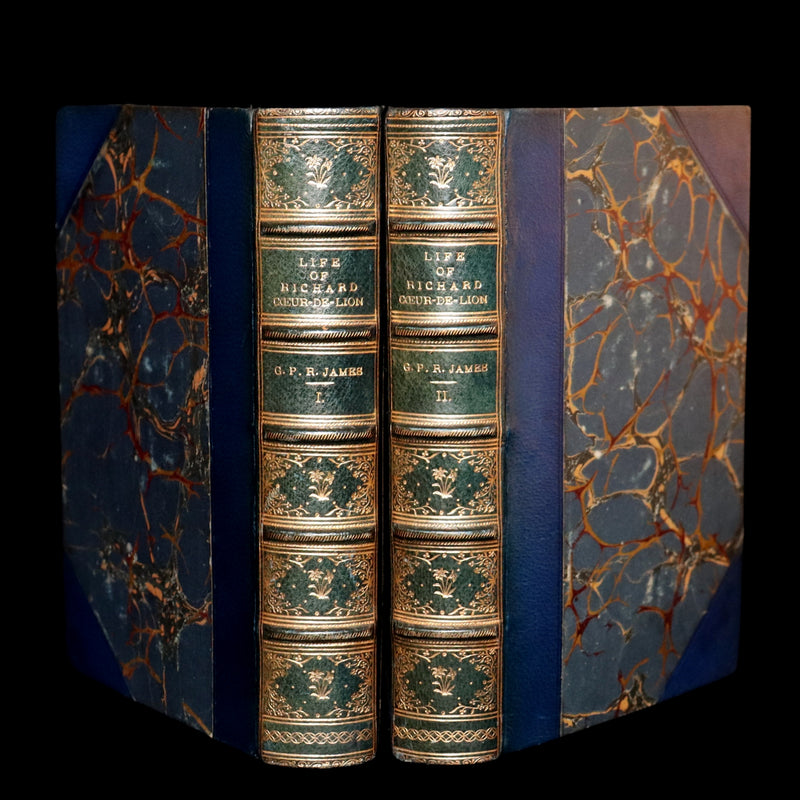 1854 Rare Book Set - History of the Life of Richard Cœur-de-Lion King of England