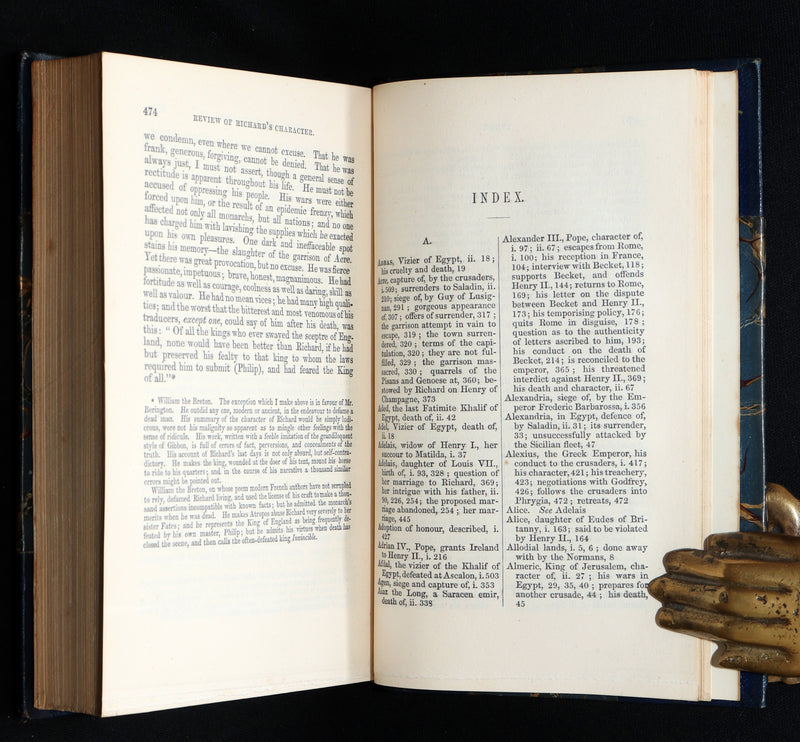 1854 Rare Book Set - History of the Life of Richard Cœur-de-Lion King of England