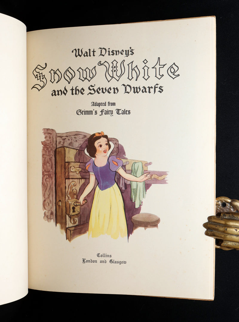 1938 Scarce  1stED with Dust Jacket - Walt Disney Snow White and the Seven Dwarfs