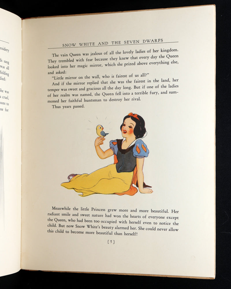 1938 Scarce  1stED with Dust Jacket - Walt Disney Snow White and the Seven Dwarfs