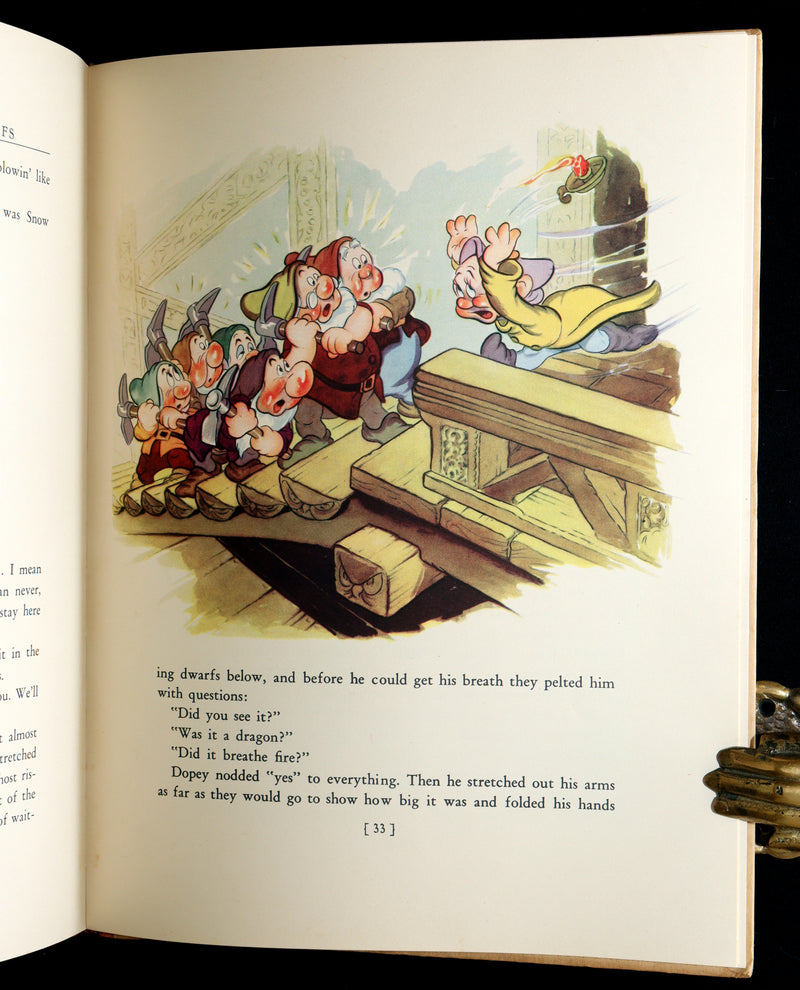 1938 Scarce  1stED with Dust Jacket - Walt Disney Snow White and the Seven Dwarfs