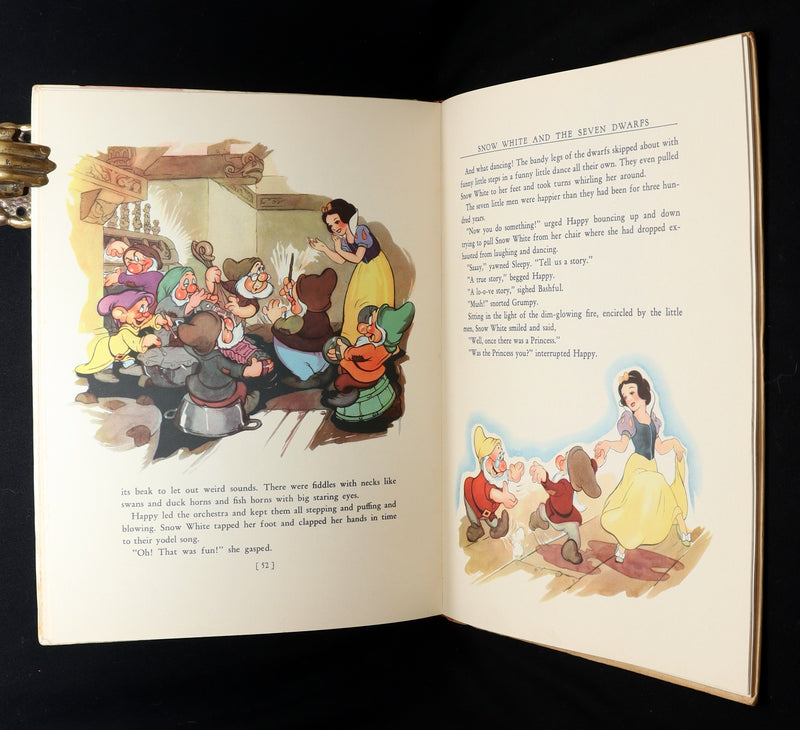 1938 Scarce  1stED with Dust Jacket - Walt Disney Snow White and the Seven Dwarfs