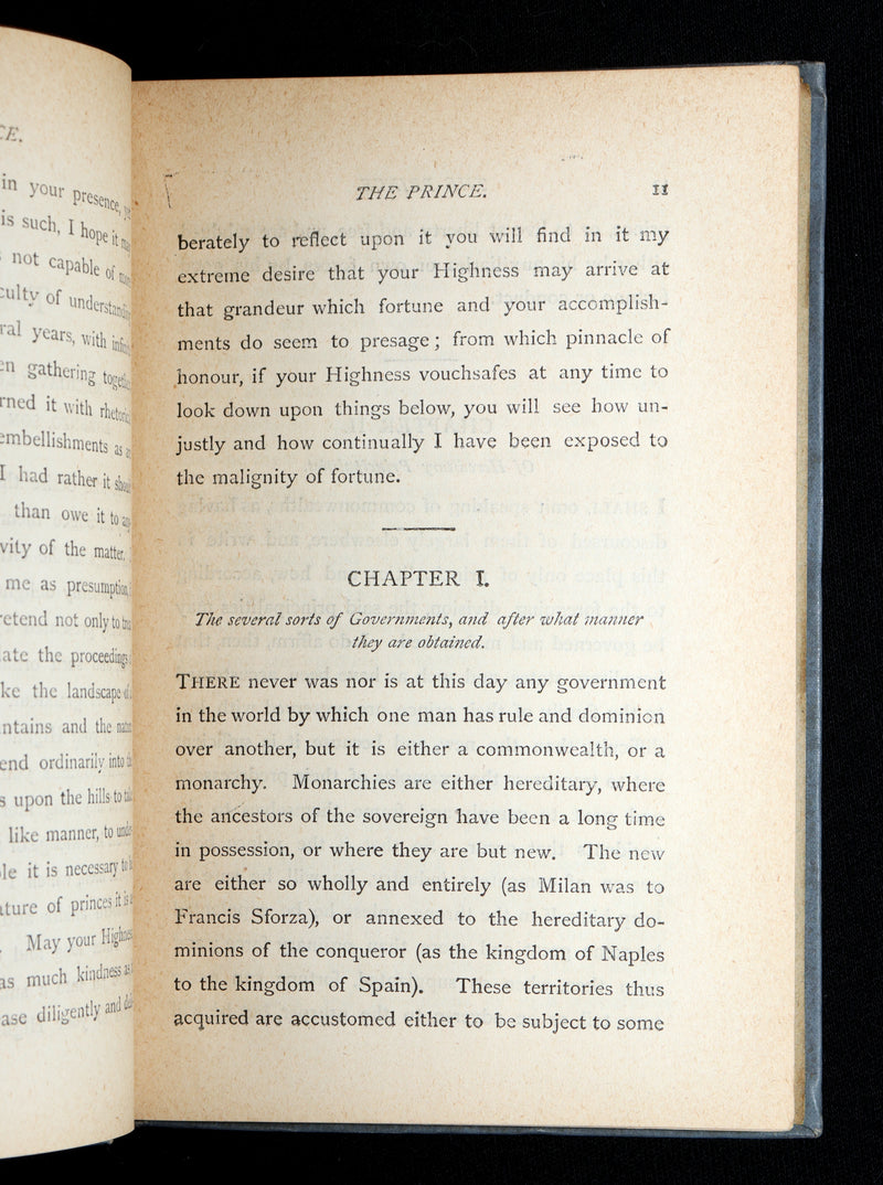 1893 Rare Book - The Prince From the Italian of Nicolo Michiavelli