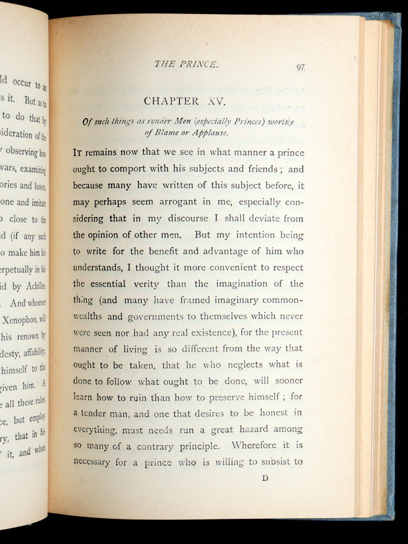 1893 Rare Book - The Prince From the Italian of Nicolo Michiavelli