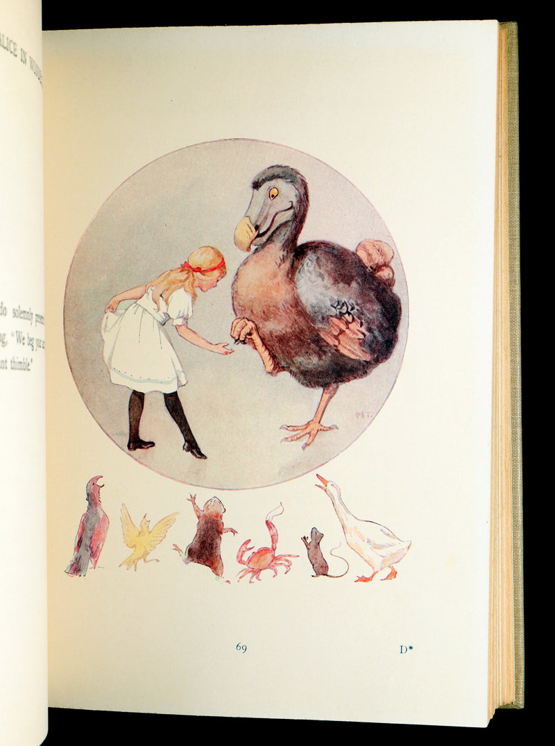 1920 Rare Book - Alice in Wonderland illustrated by Margaret W. Tarrant