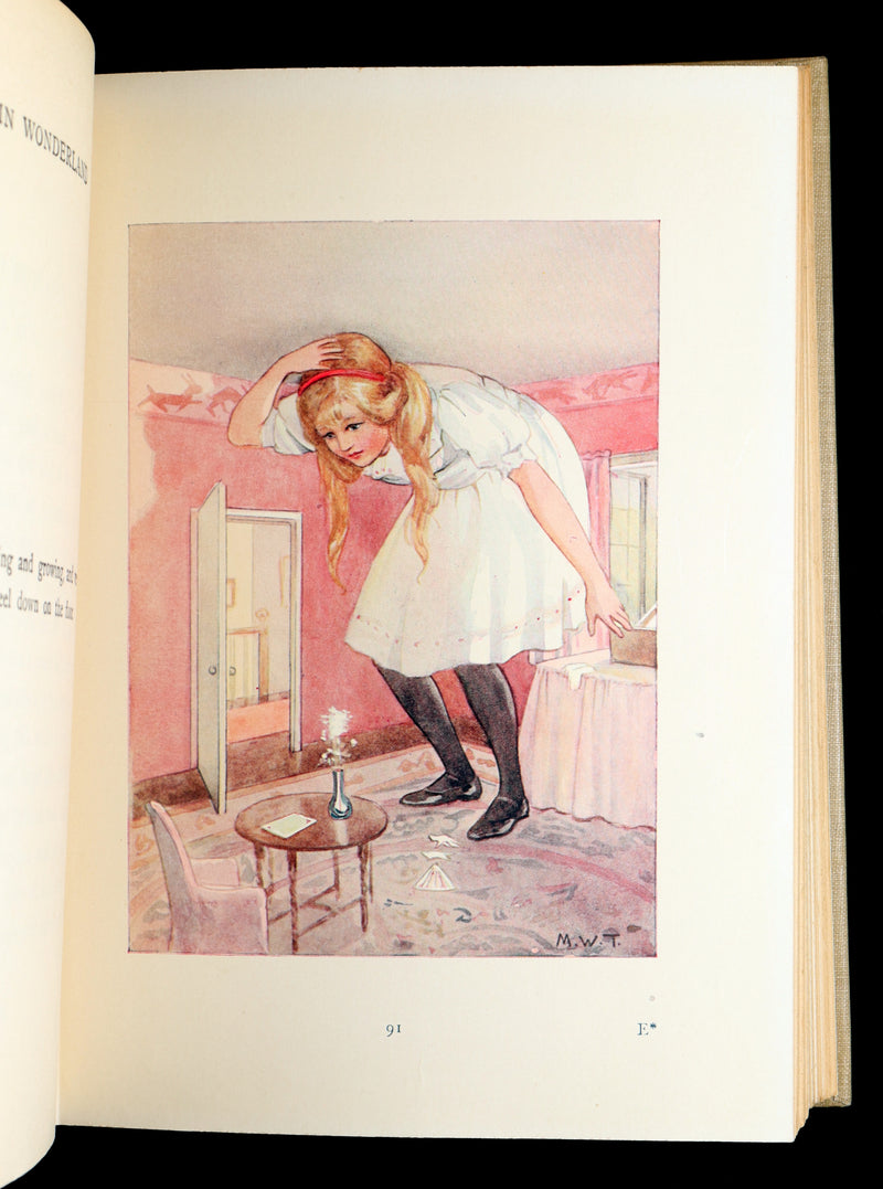 1920 Rare Book - Alice in Wonderland illustrated by Margaret W. Tarrant