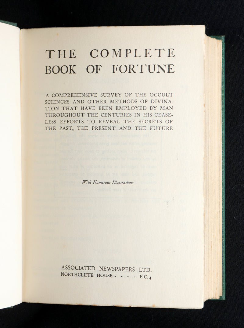 1930 Rare Book - The Complete Book of Fortune, Occult Sciences And Divination
