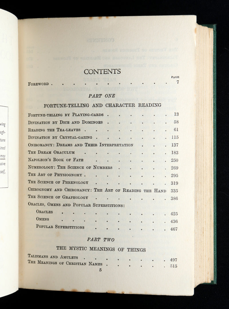 1930 Rare Book - The Complete Book of Fortune, Occult Sciences And Divination