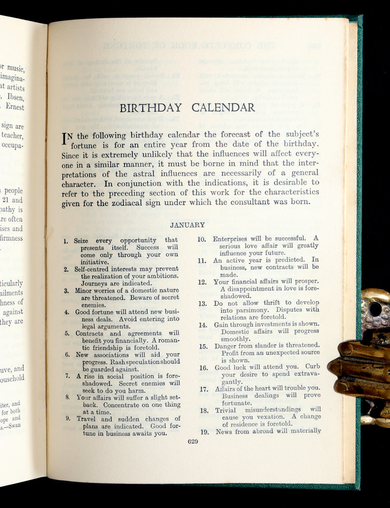 1930 Rare Book - The Complete Book of Fortune, Occult Sciences And Divination